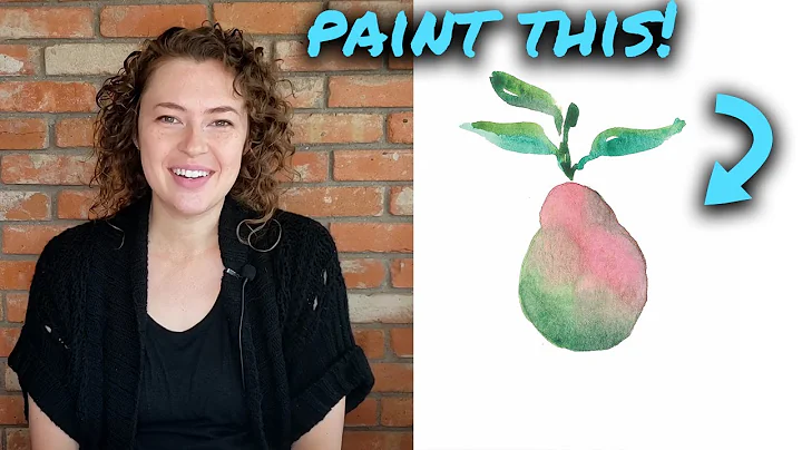 Beginner Watercolor Tutorial- Paint a Pear!