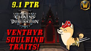 New Venthyr Soulbind Traits Venthyr Soulbinds 9.1.0 Shadowlands Ptr