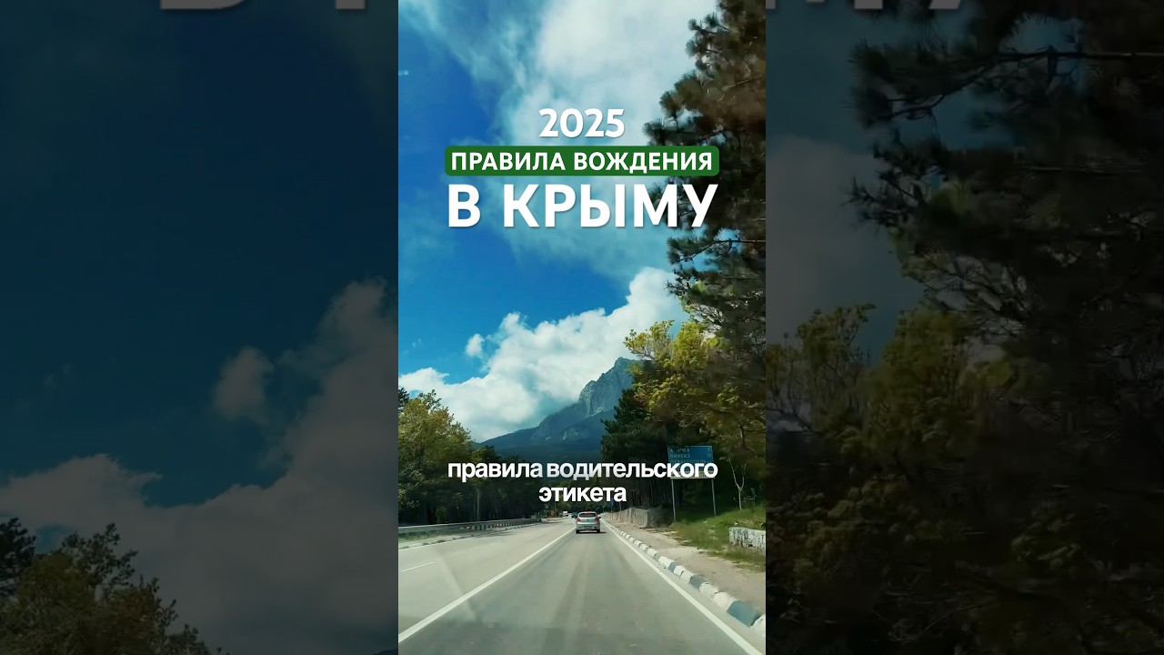 Правила вождения в Крыму 2025! Уверен, что потянешь? #крым #крым2025 #зарулем #дорогавкрым #авто