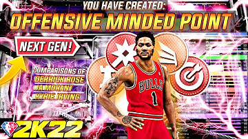 *THE MOST RARE* POINT GUARD BUILD W/ ALL CONTACT DUNKS TO USE ON NBA 2K22! (OFFENSIVE MINDED POINT!)