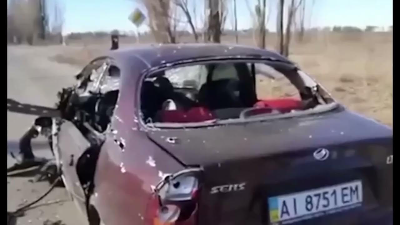 Бойцы расстреляли машину с террористами