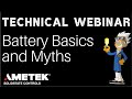 Battery Basics and Myths