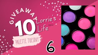 Week 6 : 10 Palette Tuesday giveaway: one palette given away every week a winner every week