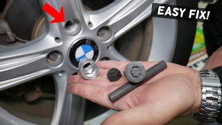 WHEEL LOCK BOLT REMOVAL ON BMW, AUDI, VW, MERCEDES