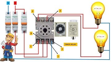 8 Pin Timer Relay Wiring Connection Diagram / Timer Relay All Points Name