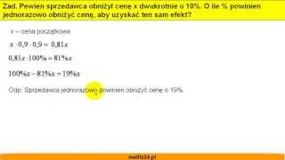 Procent Z Procentu W Zadaniach - Matfiz24.pl Procent Z Procentu W Zadaniach - Matfiz24.pl