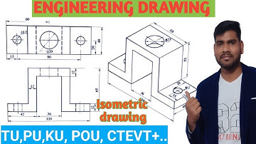 ISOMETRIC DRAWING|ISOMETRIC VIEW OF ENGINEERING DRAWING|TU|PU|KU|POU|CTEVT|SHOBHA PANDIT|PART-5