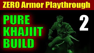 Skyrim PURE KHAJIIT Walkthrough - ZERO ARMOR Challenge - Part 2, Falkreath Power Start