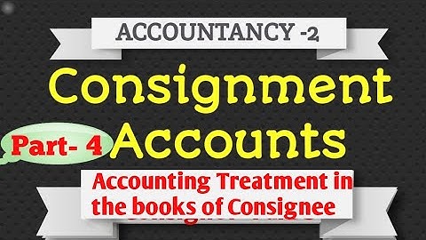 Degree/Class 12/CEC-II year/ Accountancy/consignment Accounts/journal entries in the Consignee books
