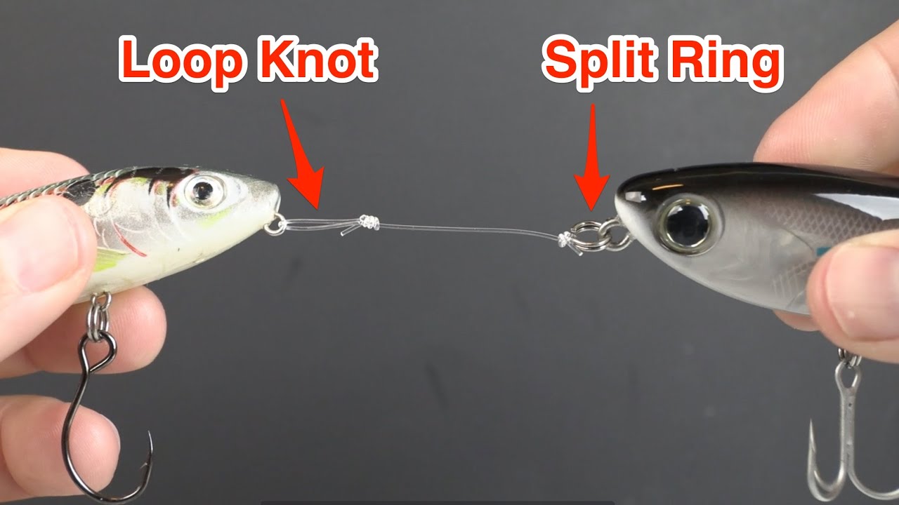 When To Use A Loop Knot vs. A Split Ring With Fishing Lures (VIDEO)