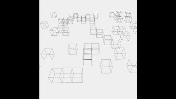Random walk of Box. openframeworks