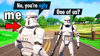 I Pretended I'm a CLONE TROOPER in Fortnite