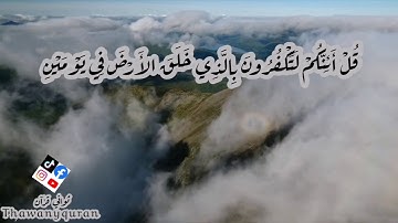 ثواني قرآن الشيخ ناصر سعد العصفور سورة فصلت|قل أئنكم لتكفرون بالذي خلق الأرض في يومين|حالات واتس