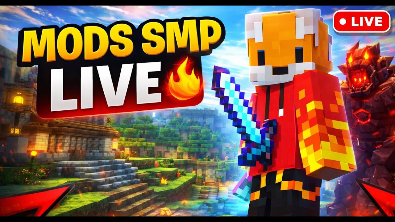 Mods + Survival 😱 | New SMP LIVE | Minecraft Hindi