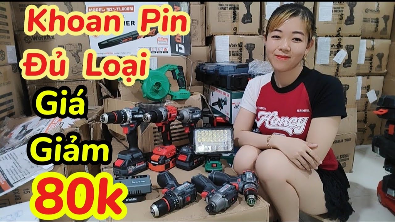 [21.4] Khoan Pin Đủ Mã Lực , Giá Giảm 80k Vô Cùng Rẻ , Bao Ship @ThaoHuyen_HauGiang