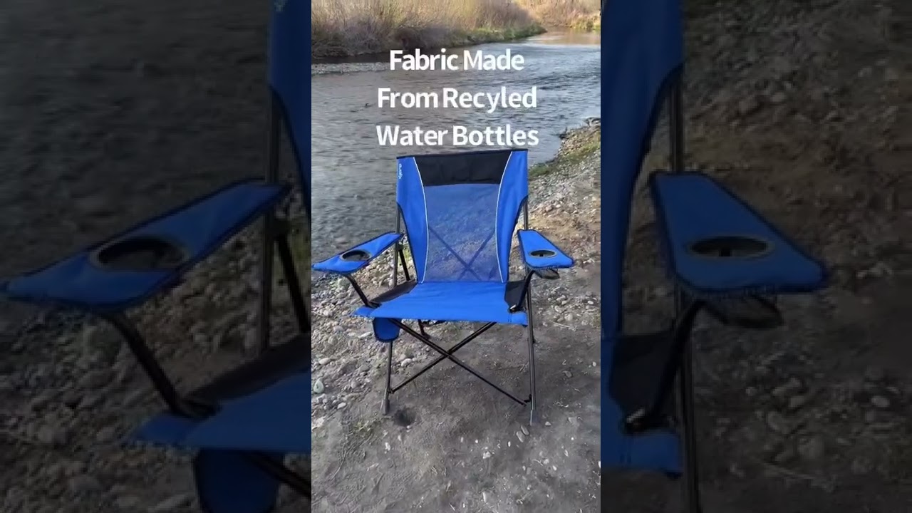 Chair Made from recycled water bottles. Repreve Fabric