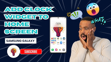 How To Add Clock Widget To Home Screen On Samsung Galaxy (2025 Complete Guide)!