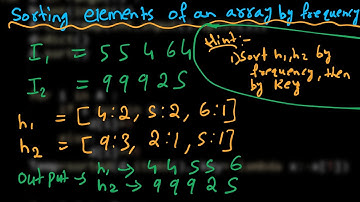 2.Sorting elements of an array by frequency  | Hashing | Python | GFG | Must Do Coding Questions