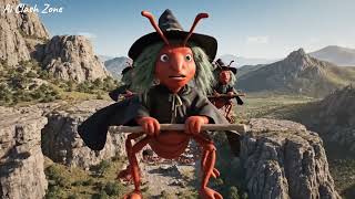Red Ants vs Black Ants War | Flying Broom Attack & Food Hesit | Epic Ant Battle Animation .