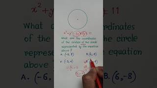 Finding the center of the circle | Geometry  Digital SAT #maths #satprep #geometry #mathematics
