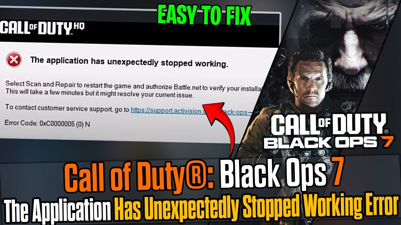 🛠️Исправление сбоя Call of Duty® Black Ops 7 | Ошибка «Приложение неожиданно перестало работать» ...
