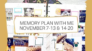 Memory Plan With Me//November 7-13 & 14-20//Big Vertical Happy Planner