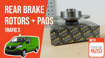 How to replace the rear brake discs and pads Trafic mk3 🚗