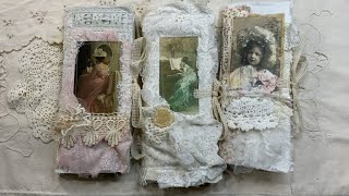Sold out - Slim Junk journals flip through, shabby chic, full of fabric and laces, just gorgeous!!!