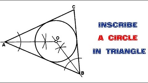 HOW TO INSCRIBE A CIRCLE IN A TRIANGLE || Geometrical construction || Engineering drawing