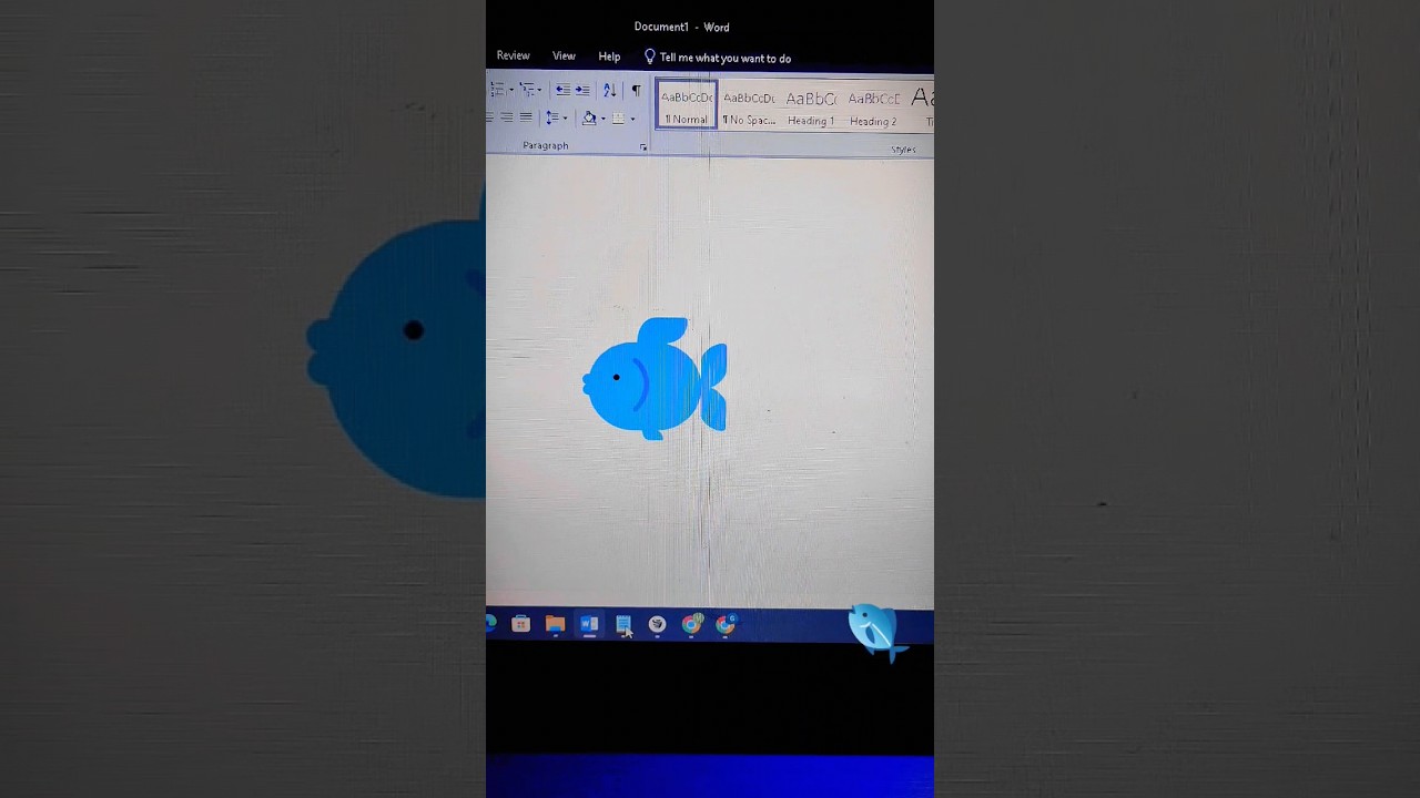 Fish 🐟 symbol trick in MS Word 