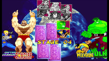 Marvel vs Capcom 1 ( Arcade ) - Captain Commando / Zangief Playthrough ( May 14, 2018 )