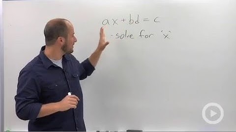 Solving for a Parameter in a Linear Equation