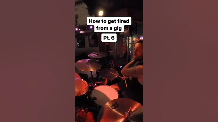 How to get fired from a gig Pt. 6 #drummer #drums #band #fail #pranks