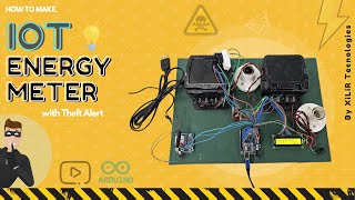 IOT based Smart Energy Meter Monitoring System using Arduino | Theft Monitoring, Overload Detection