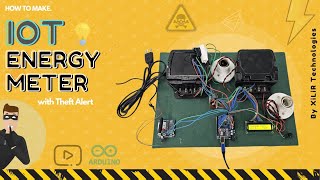 IOT based Smart Energy Meter Monitoring System using Arduino | Theft Monitoring, Overload Detection