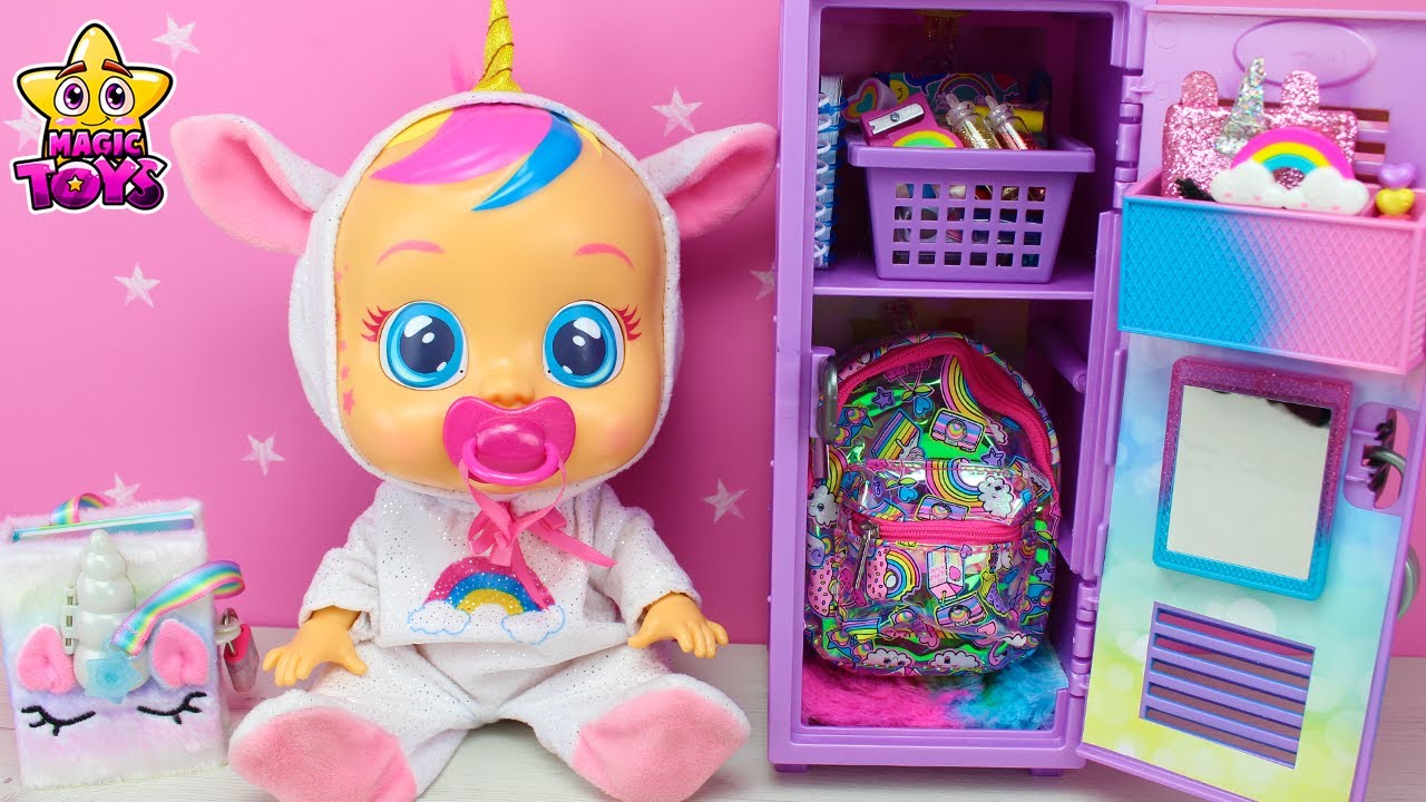 Cry BABY Set Bebés Llorones Muñeca Talent Dreamy Unicorn Cry Baby Name