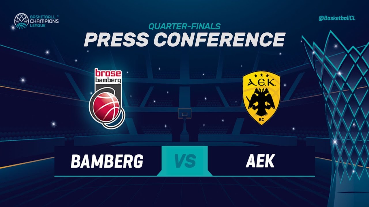 Brose Bamberg v AEK - Press Conference - Basketball Champions League 2018