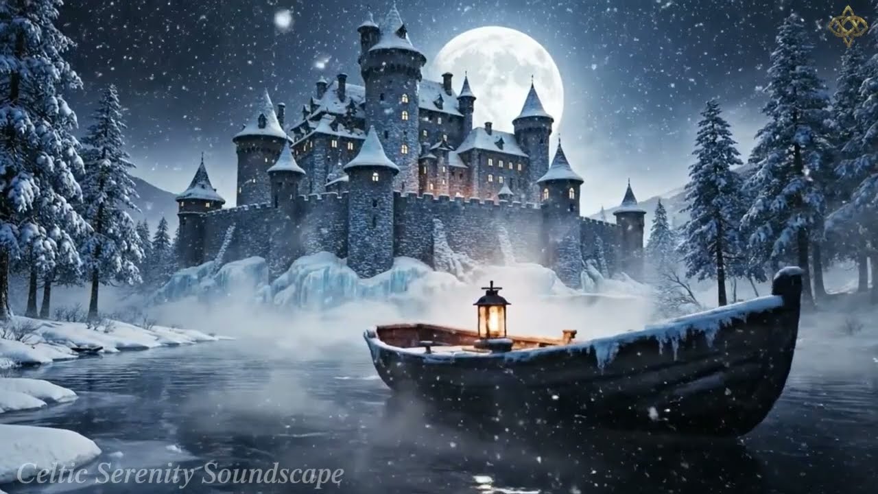 Firelit Castle Nights ❄️ Ancient Celtic Melodies to Calm the Mind and Drift into Sleep🔥