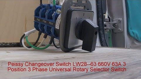 Best Change over Switch 1 Power Source 2 Loads Van Conversion. Check it out.