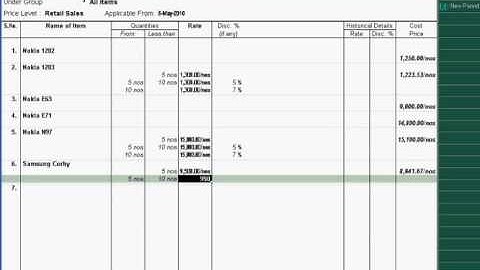 Tally Tutorial Series -22. Multiple Price Levels & Price Lists