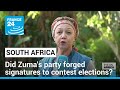 South African police investigate if Zuma&#39;s party forged signatures to contest elections