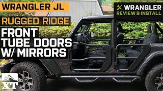 Jeep Wrangler JL Rugged Ridge Front Tube Doors w/ Mirrors Review & Install