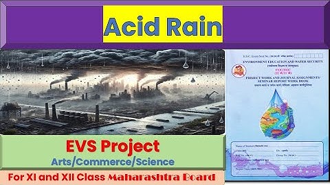 Acid Rain 12th Class | Maharashtra Board | 12th Class EVS Project | Notes E @ParyavaranShiksha-b6v