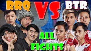 RRQ vs BTR  | All Fight Scenes | Pubg Mobile E-sports