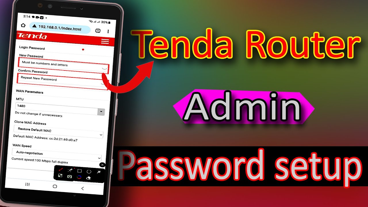 কি ভাবে টেন্ডা রাউটারের এডমিন পাসওয়ার্ড সেট করবেন | Tenda Router Login ...