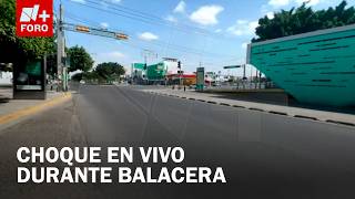 N+ capta enfrentamiento y choque en Guadalajra tras muerte de 
