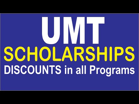 UMT SCHOLARSHIPS / DISCOUNTS / KINSHIP DISCOUNT / GOVT. TEACHER  DISCOUNT / MARKS DISCOUNT etc. etc