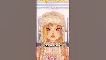 CUTE FACE TUTORIAL #dti #dresstoimpress #roblox #style #custom #makeup #combo #face #tutorial #tips