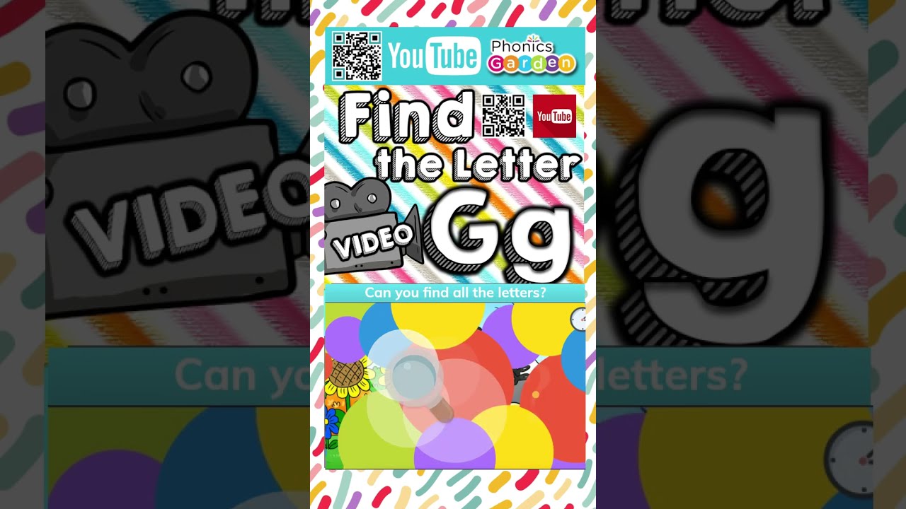 Gg Find The Letter Phonics Garden