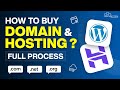 How To Buy A Domain Hosting For Website Step By Step Process